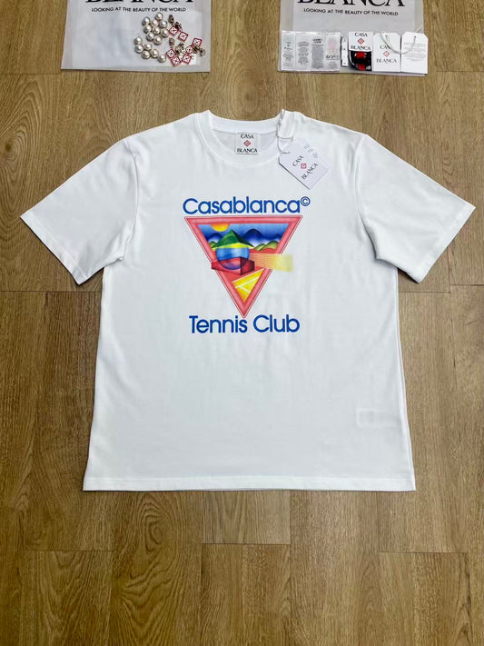 Casablanca Tennis Club Icon Short Sleeve T‑Shirt