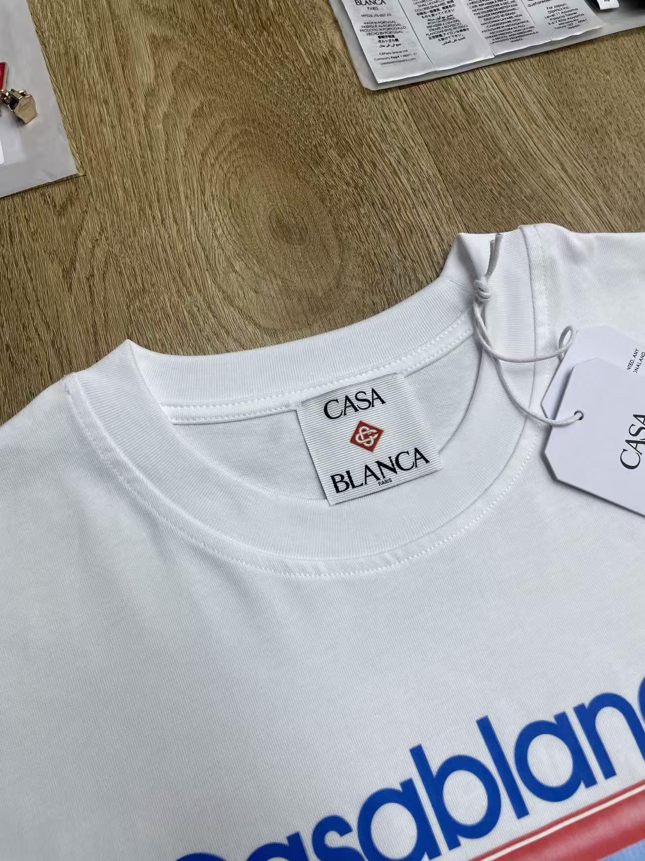 Casablanca Tennis Club Icon Short Sleeve T‑Shirt