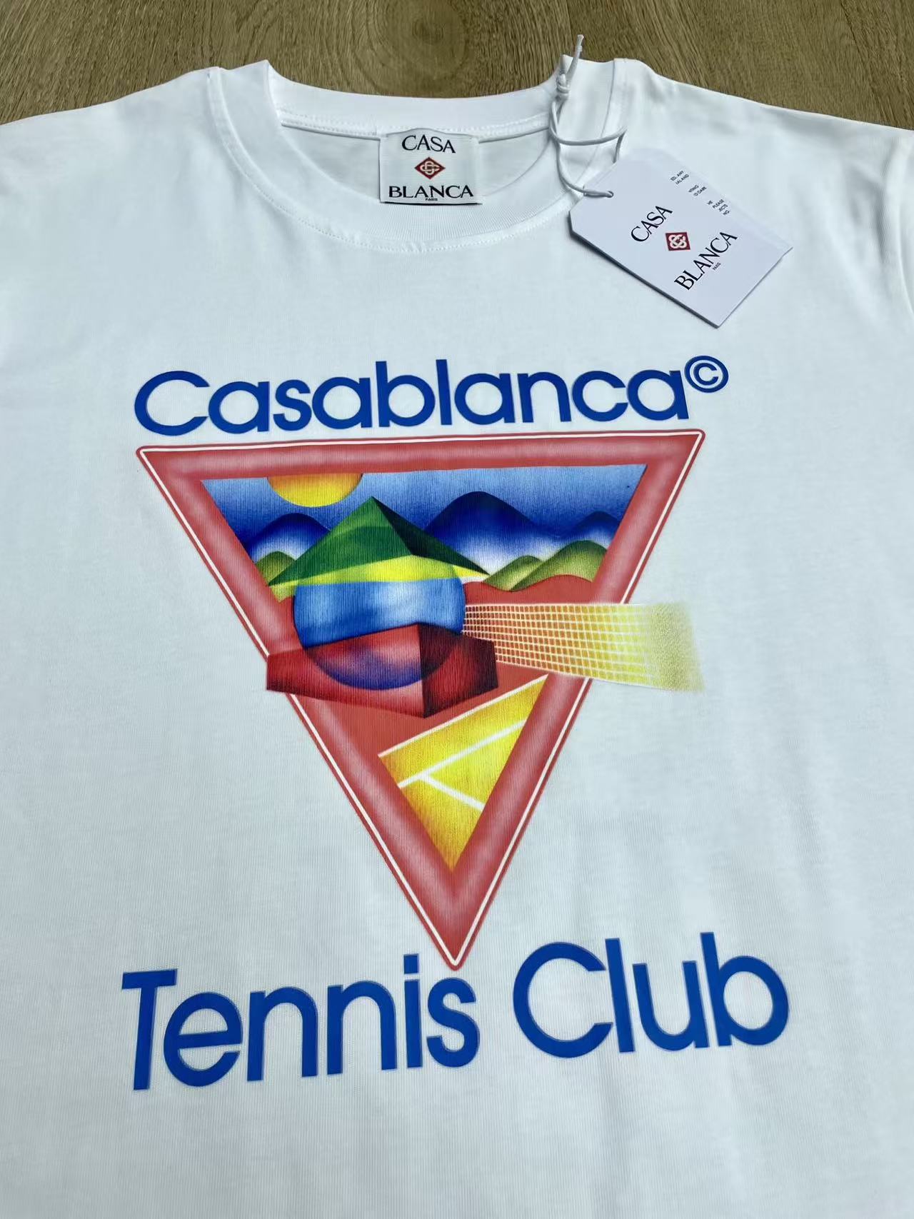 Casablanca Tennis Club Icon Short Sleeve T‑Shirt