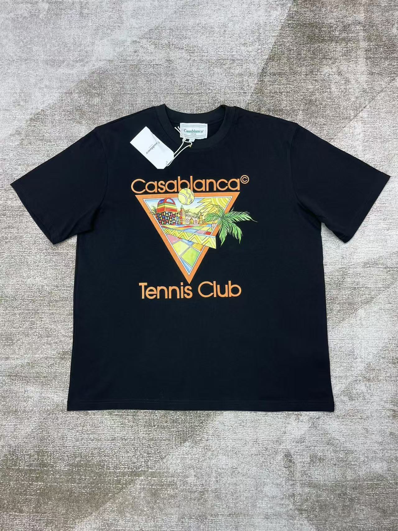 Casablanca Afro Cubism Tennis Club Short Sleeve T‑Shirt