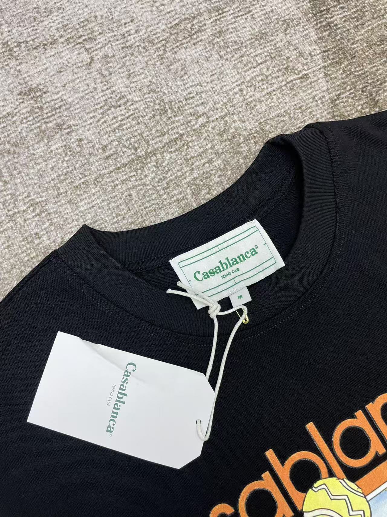 Casablanca Afro Cubism Tennis Club Short Sleeve T‑Shirt