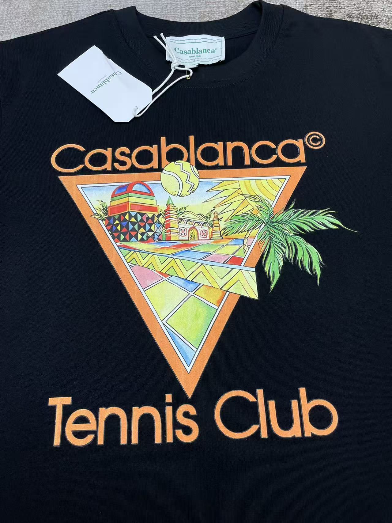 Casablanca Afro Cubism Tennis Club Short Sleeve T‑Shirt