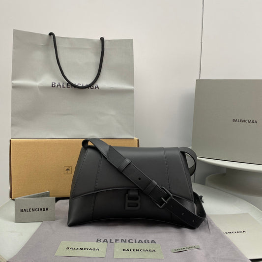 Balenciaga Soft Hourglass shoulder leather bag 32x20x15cm