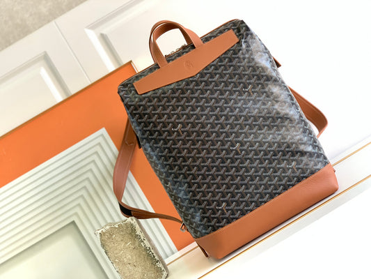 Goyard Cisalpin Backpack Black and Tan