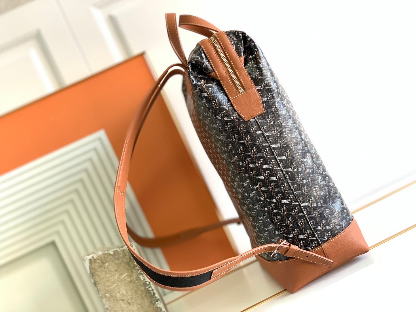 Goyard Cisalpin Backpack Black and Tan