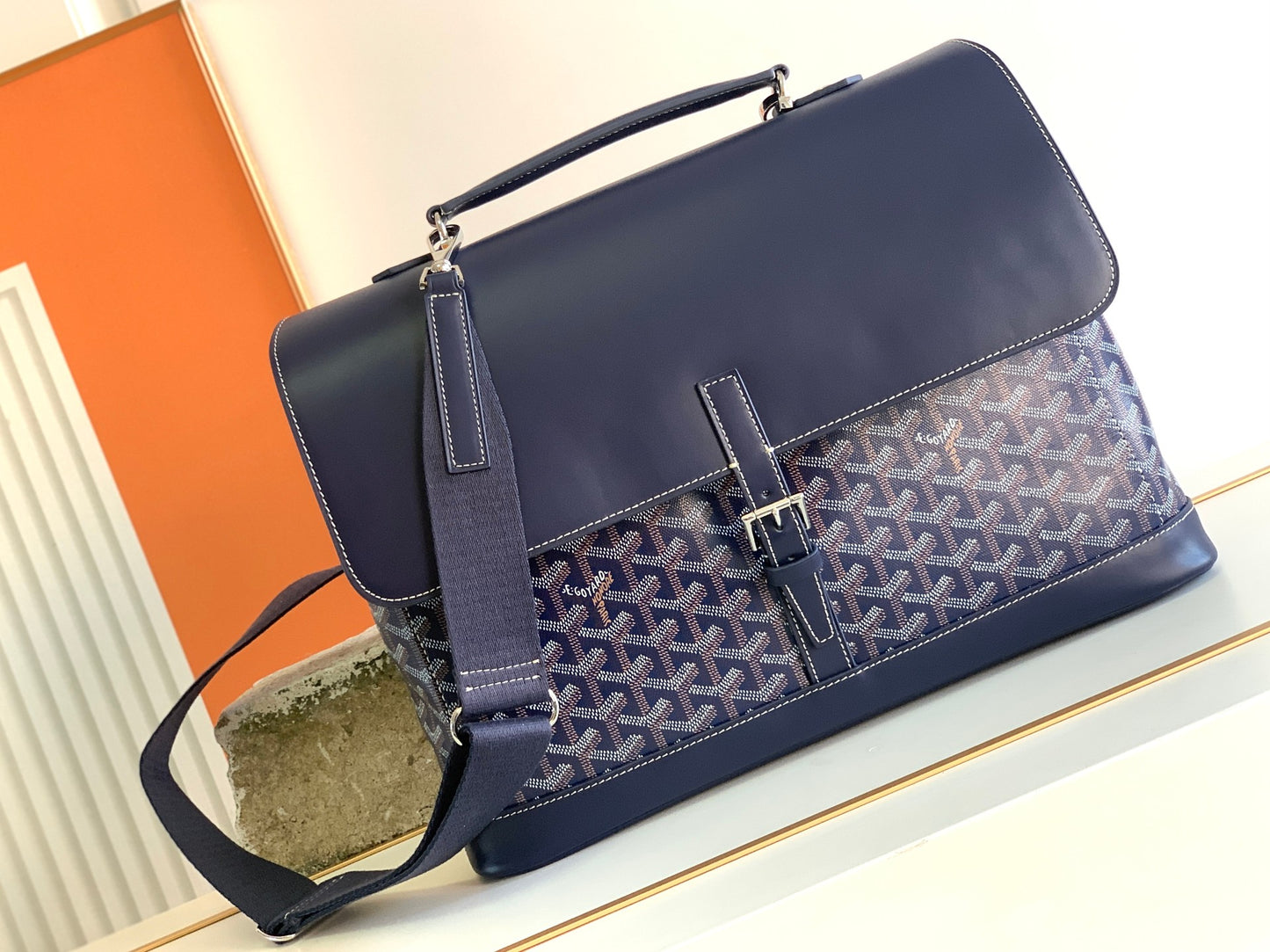 Goyard 2018 Goyardine Citadin PM business bag