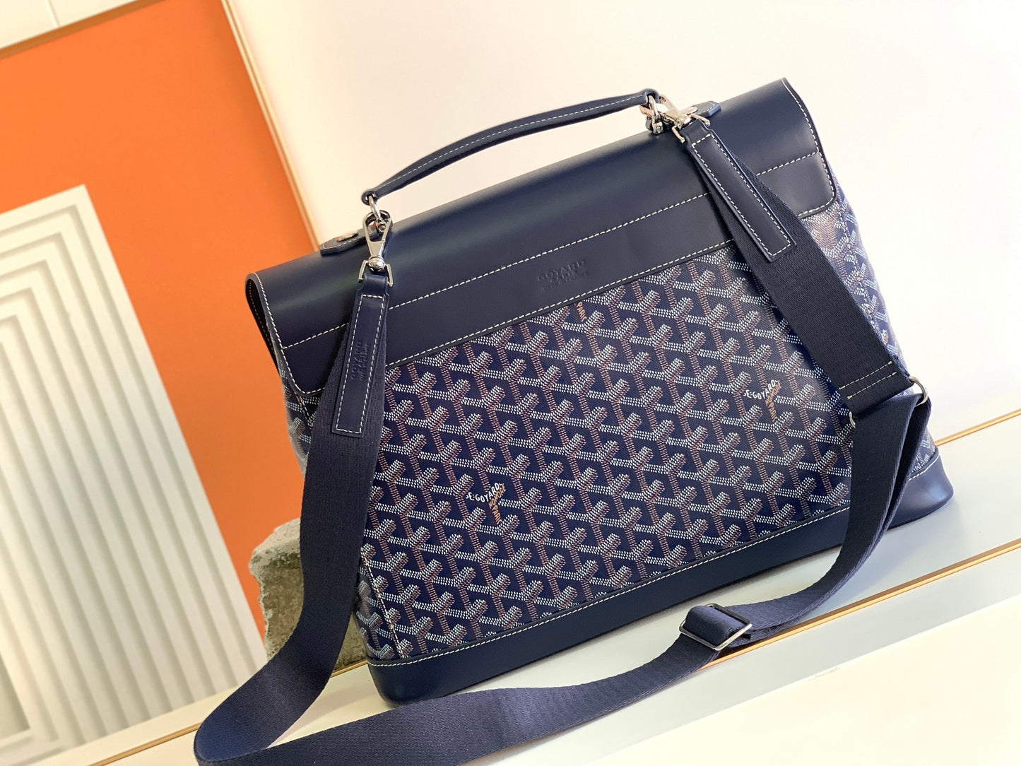 Goyard 2018 Goyardine Citadin PM business bag