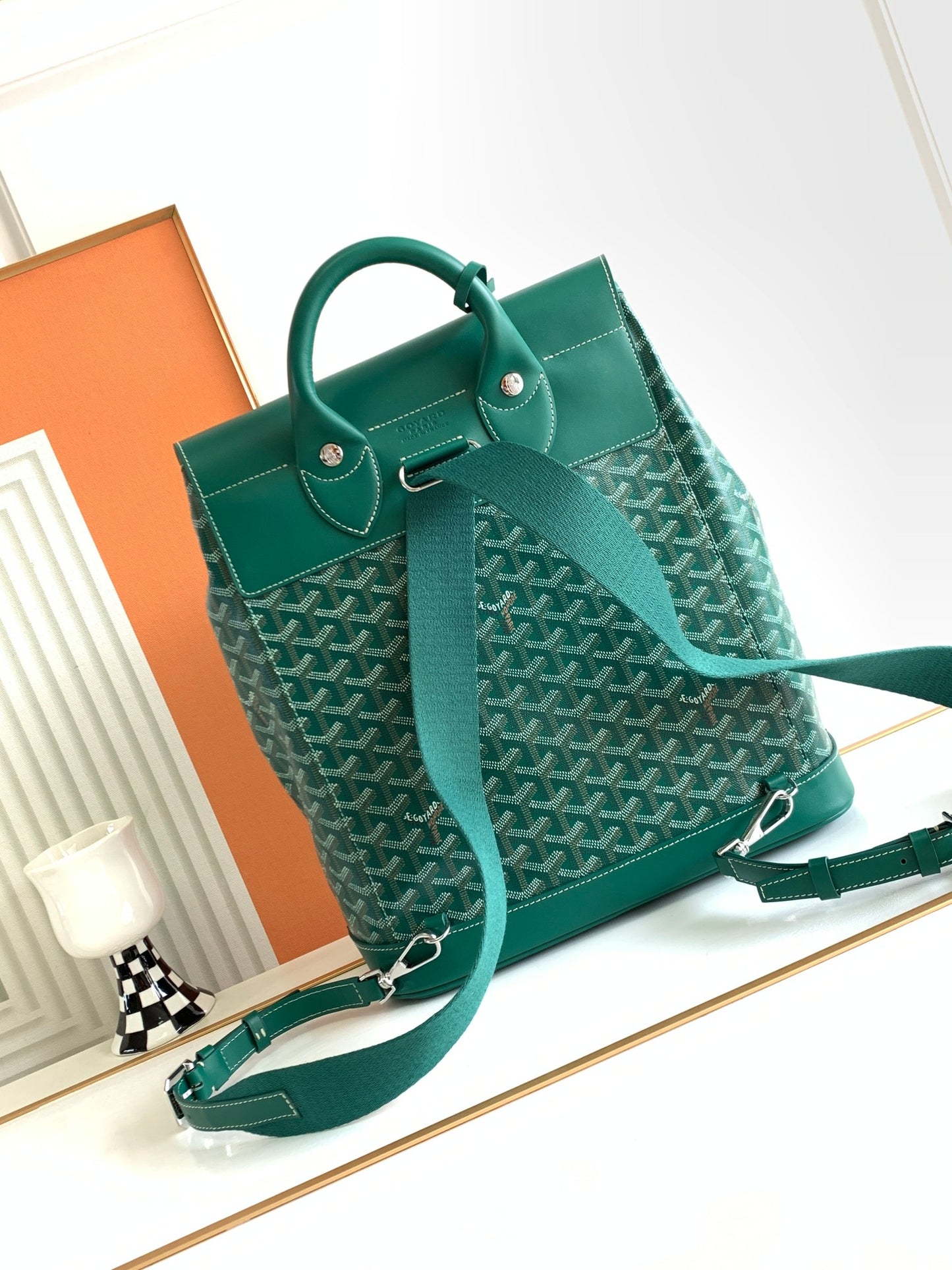 Goyard Alpin MM Backpack Green