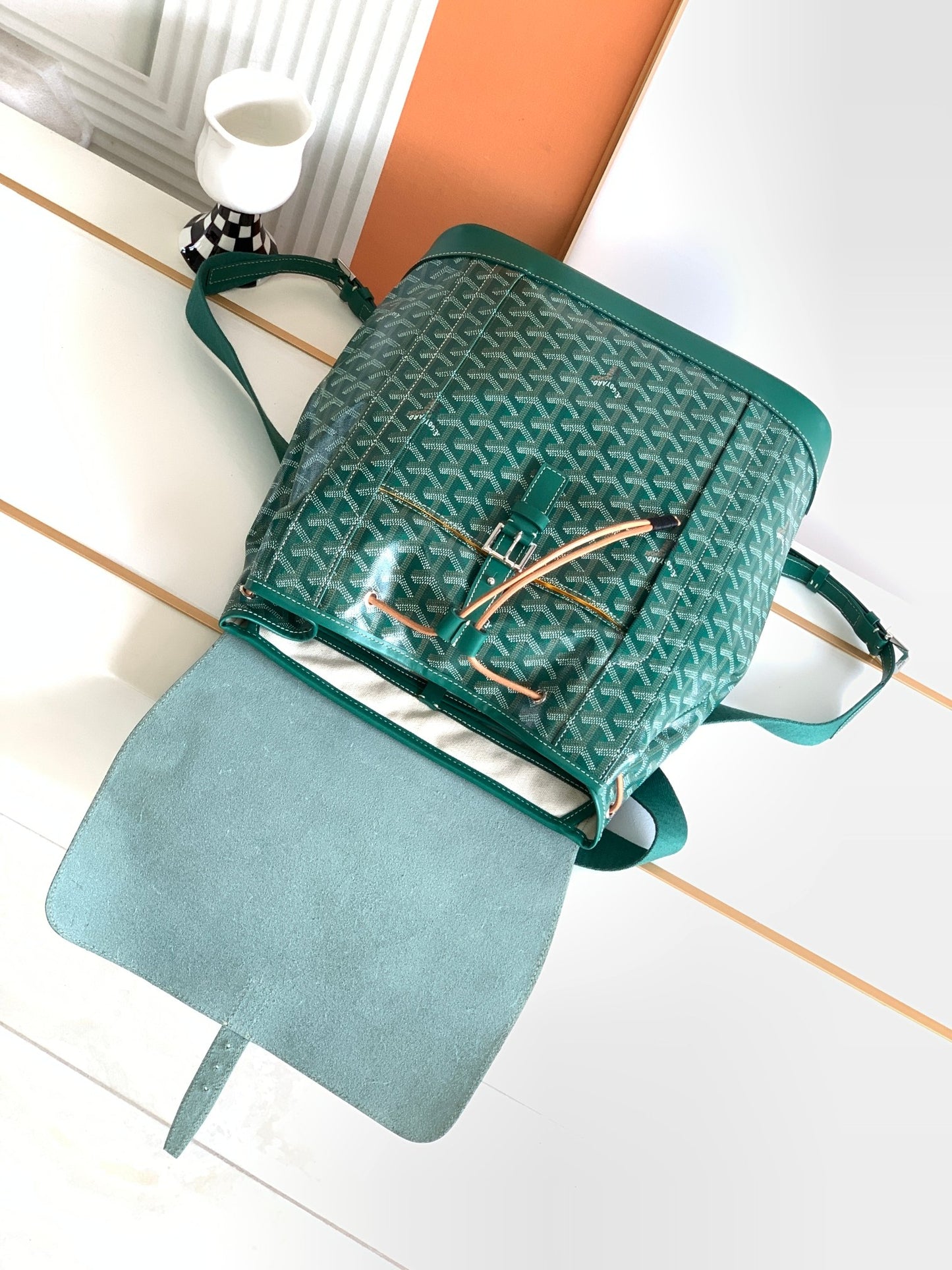 Goyard Alpin MM Backpack Green