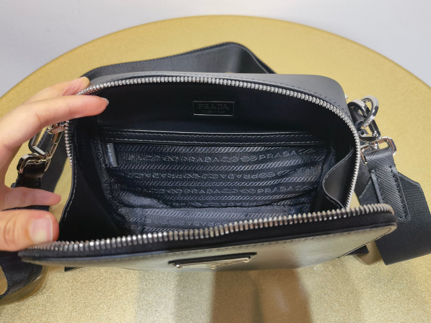 Prada Small Saffiano leather Prada Brique bag