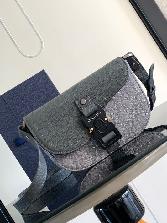 Dior Mini Saddle Messenger Bag with Flap