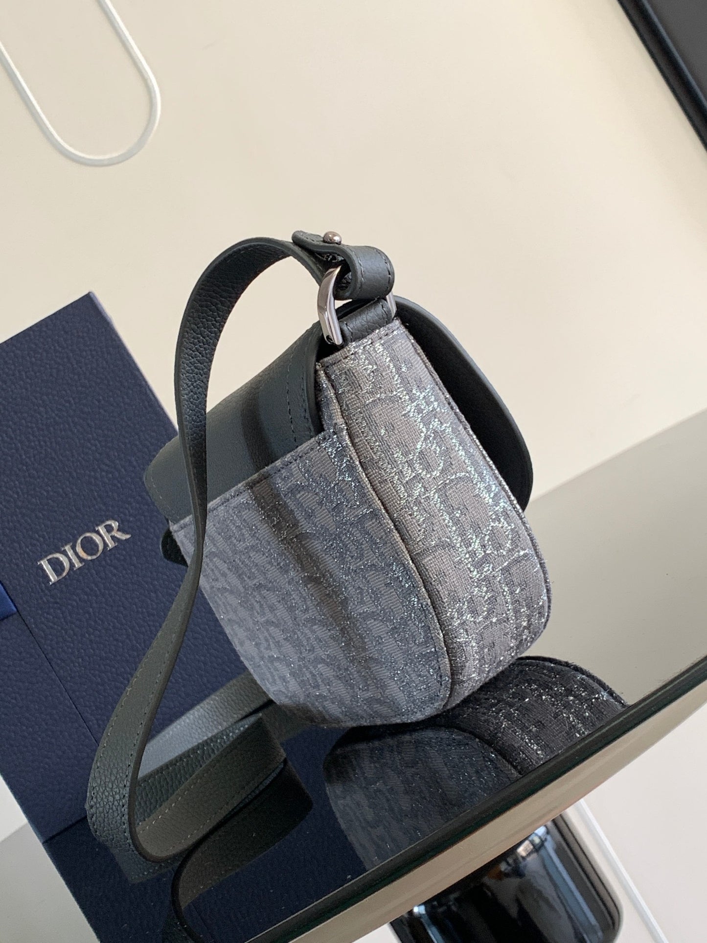 Dior Mini Saddle Messenger Bag with Flap