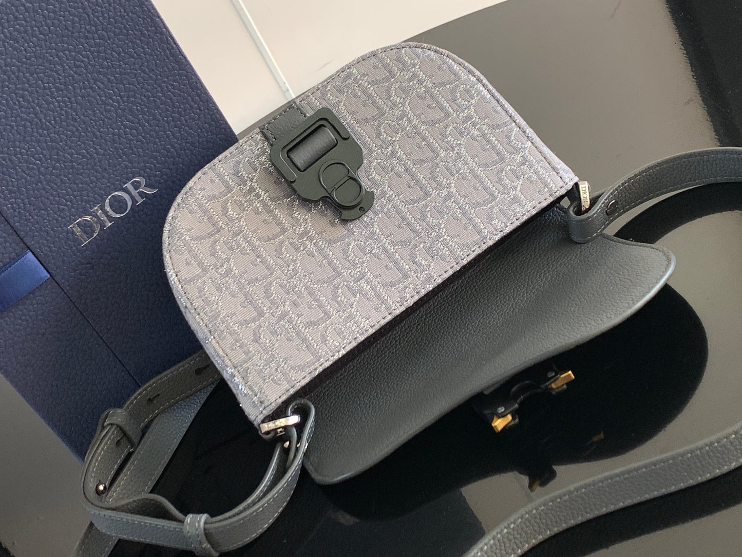 Dior Mini Saddle Messenger Bag with Flap