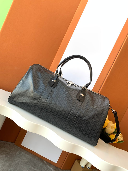 Goyard boston 50 duffle bag jet black