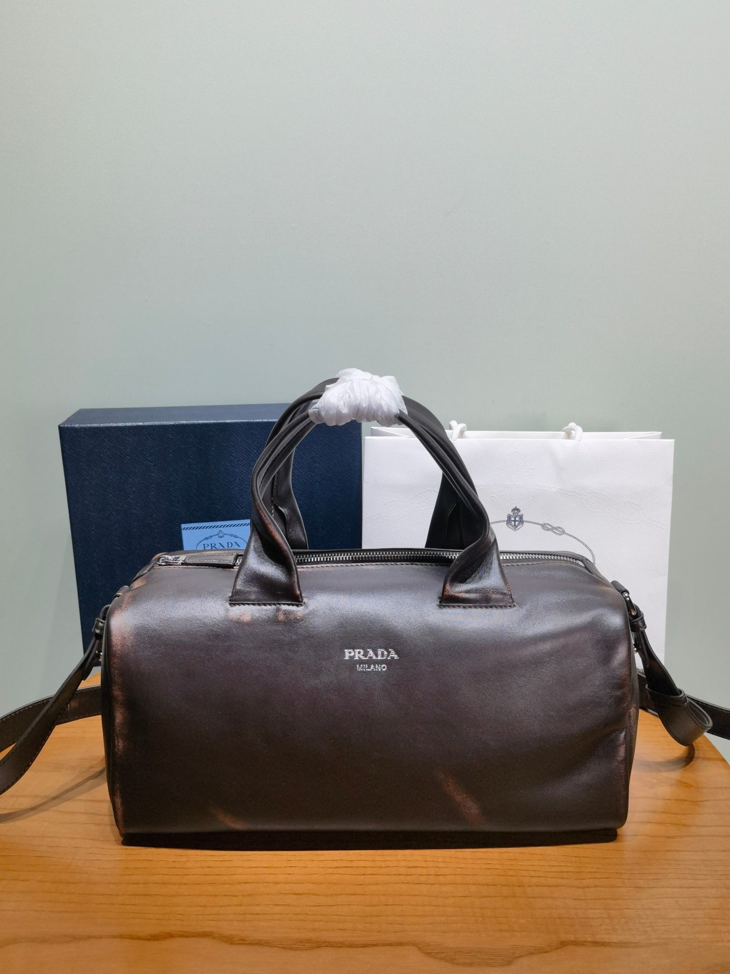 Prada Small nappa leather duffle bag