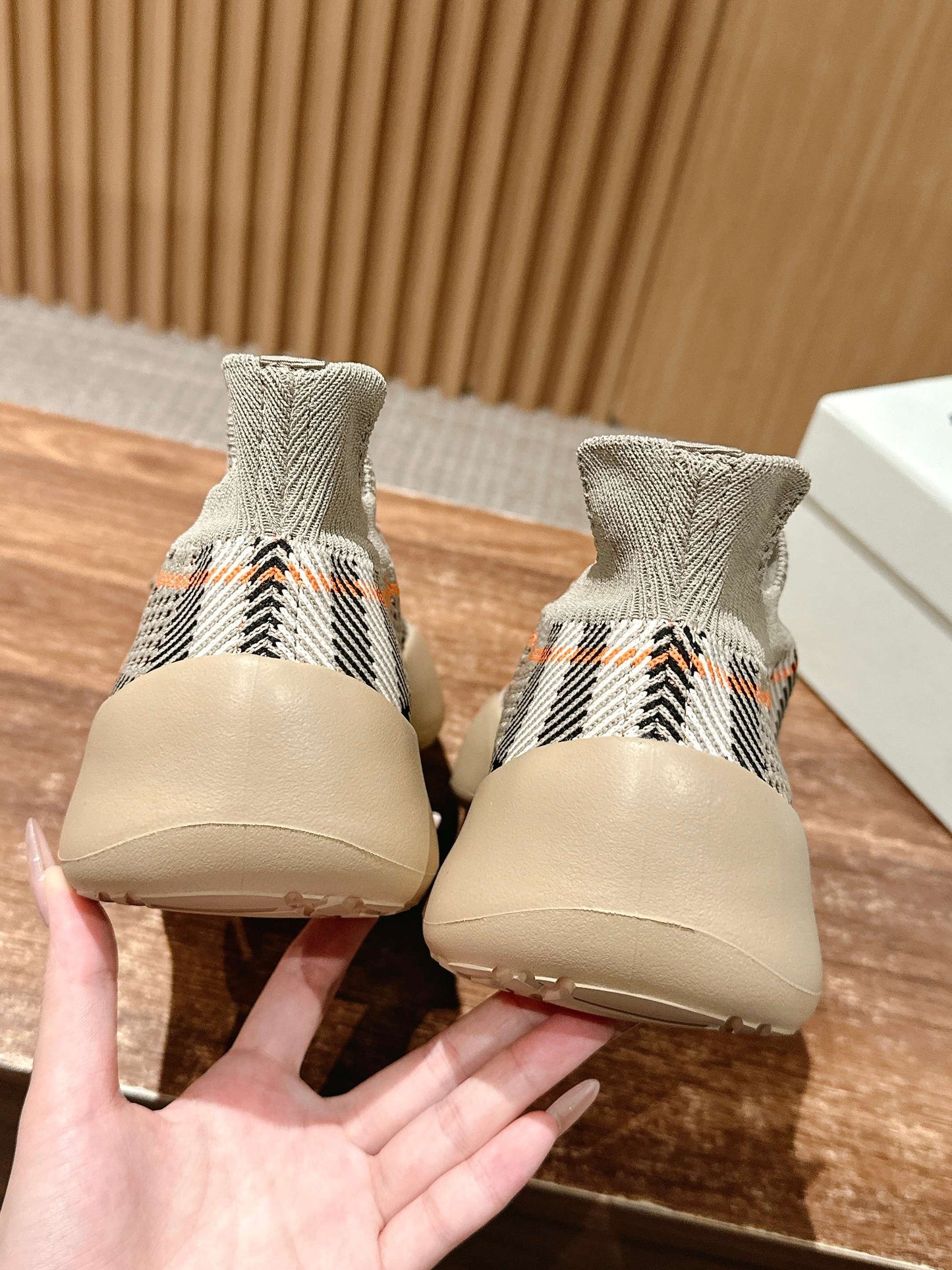 Burberry Check Knit Neptune Sneakers