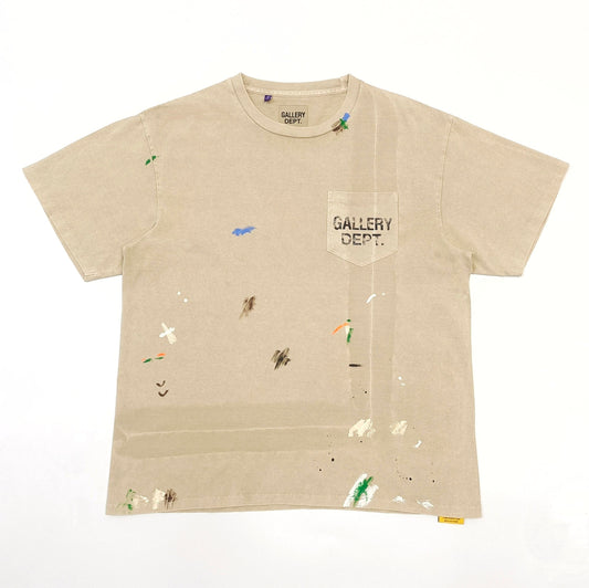 Gallery Dept. VINTAGE LOGO PAINTED TEE TAUPE
