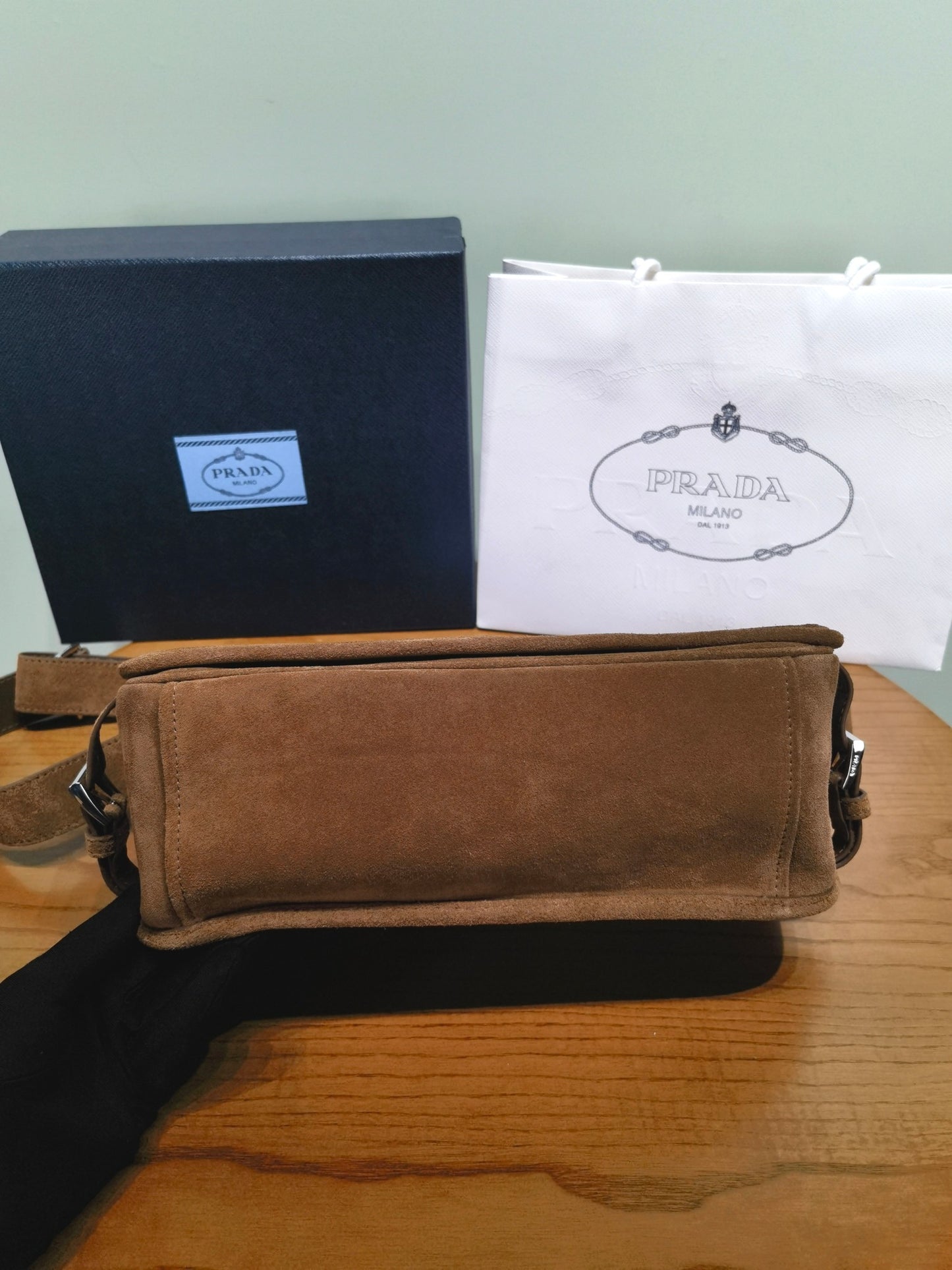 Prada Suede shoulder bag