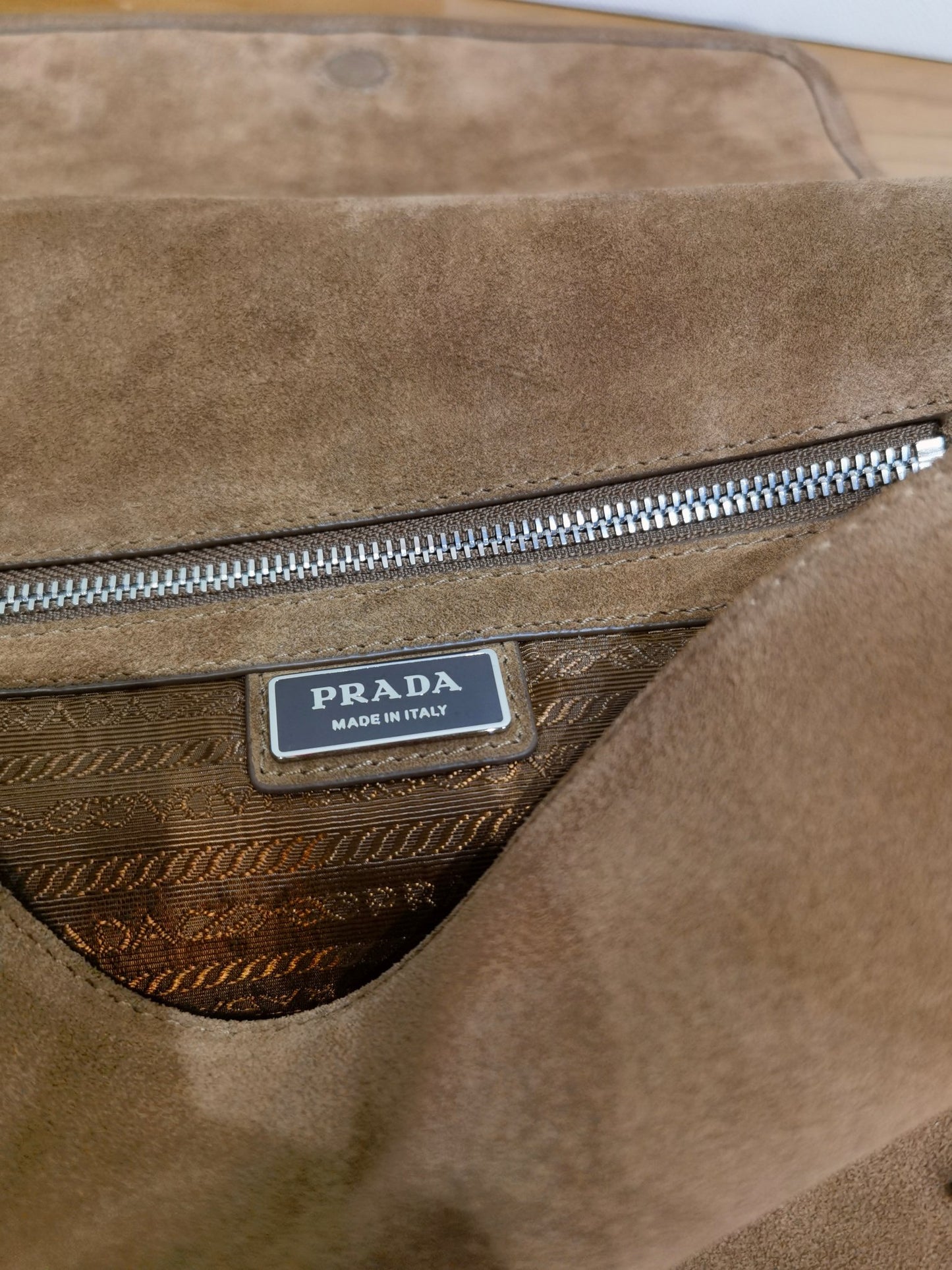 Prada Suede shoulder bag