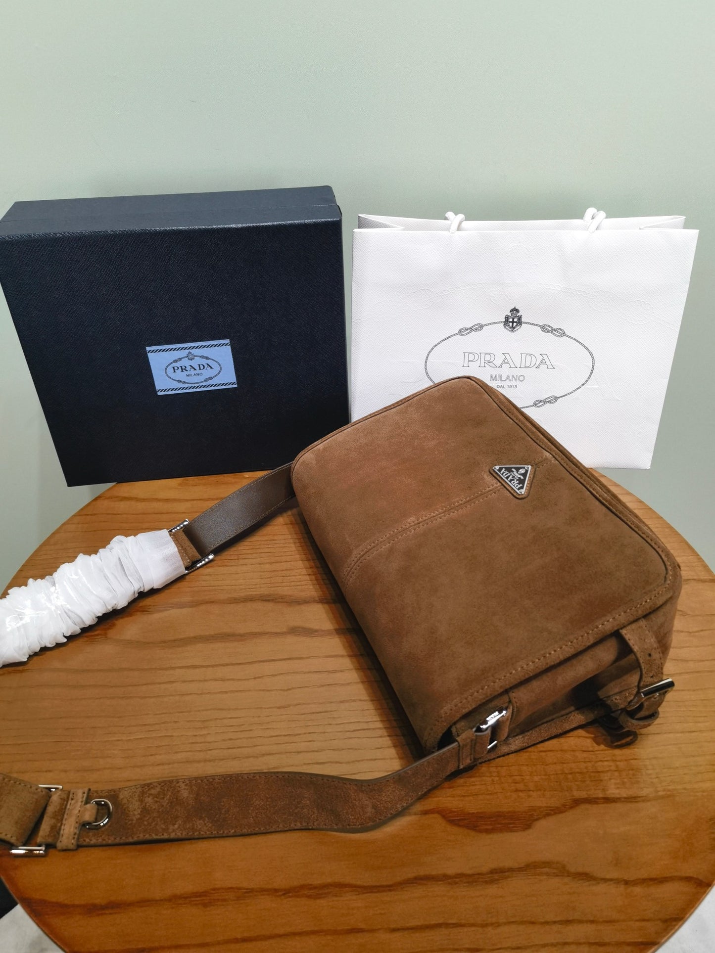 Prada Suede shoulder bag