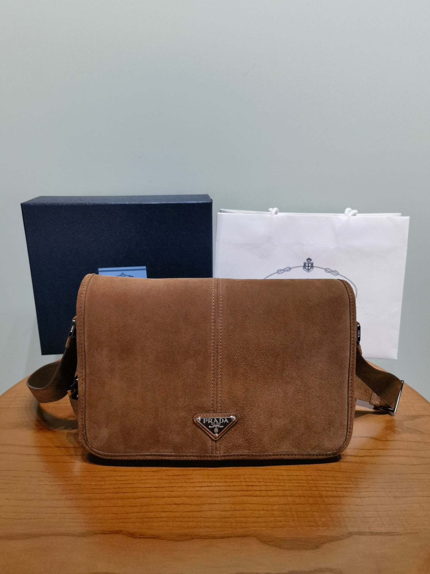 Prada Suede shoulder bag