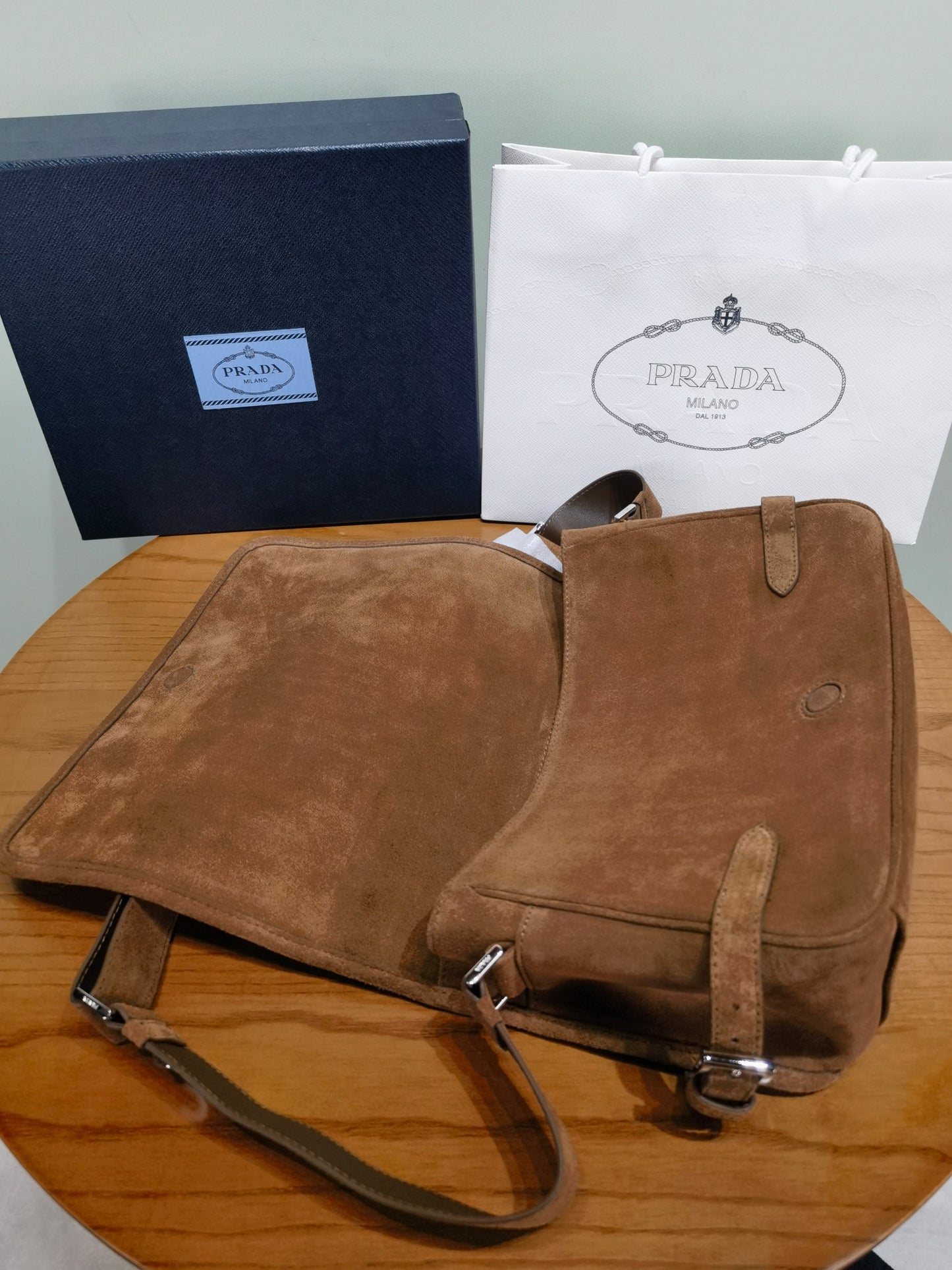 Prada Suede shoulder bag