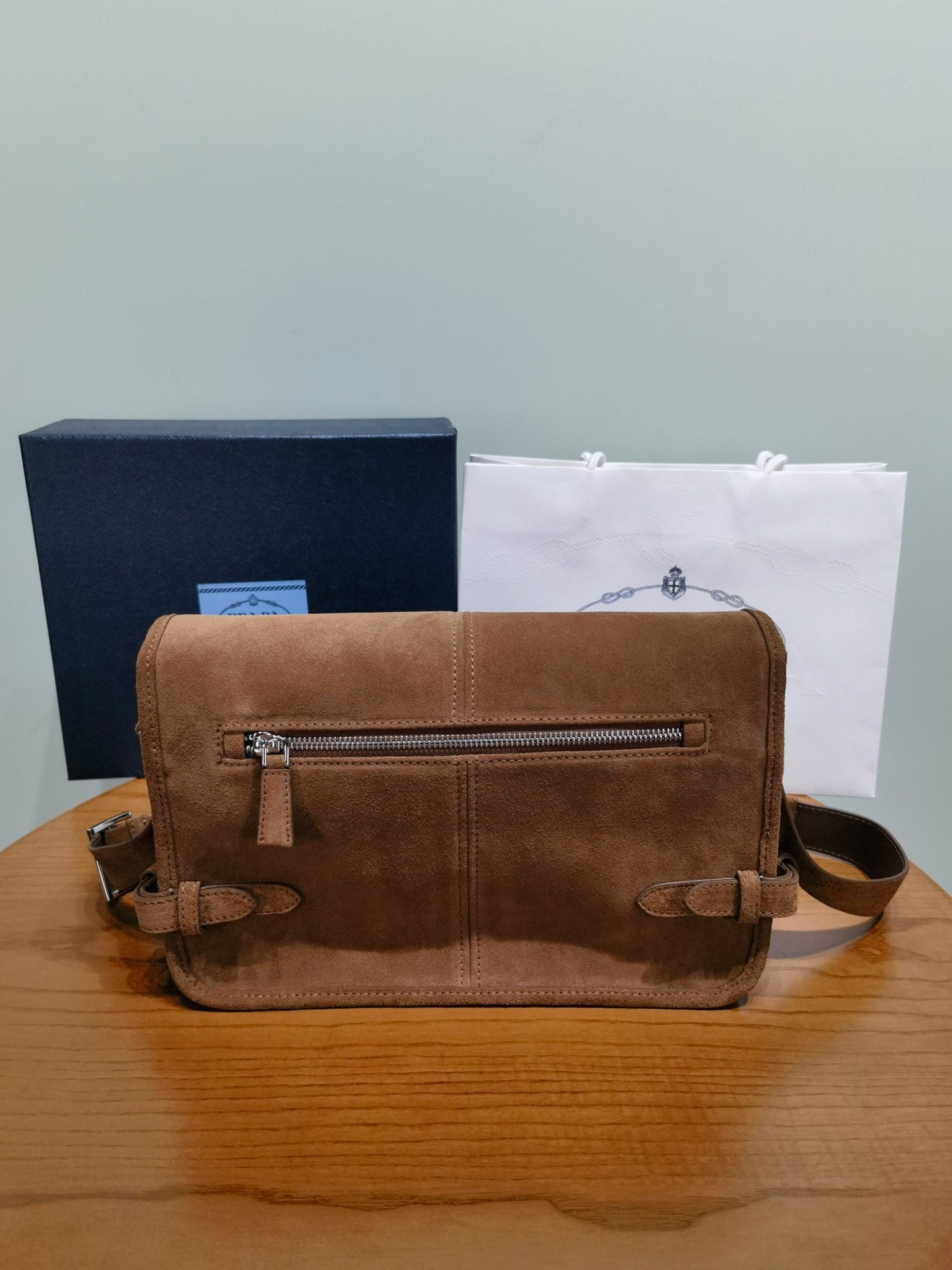 Prada Suede shoulder bag