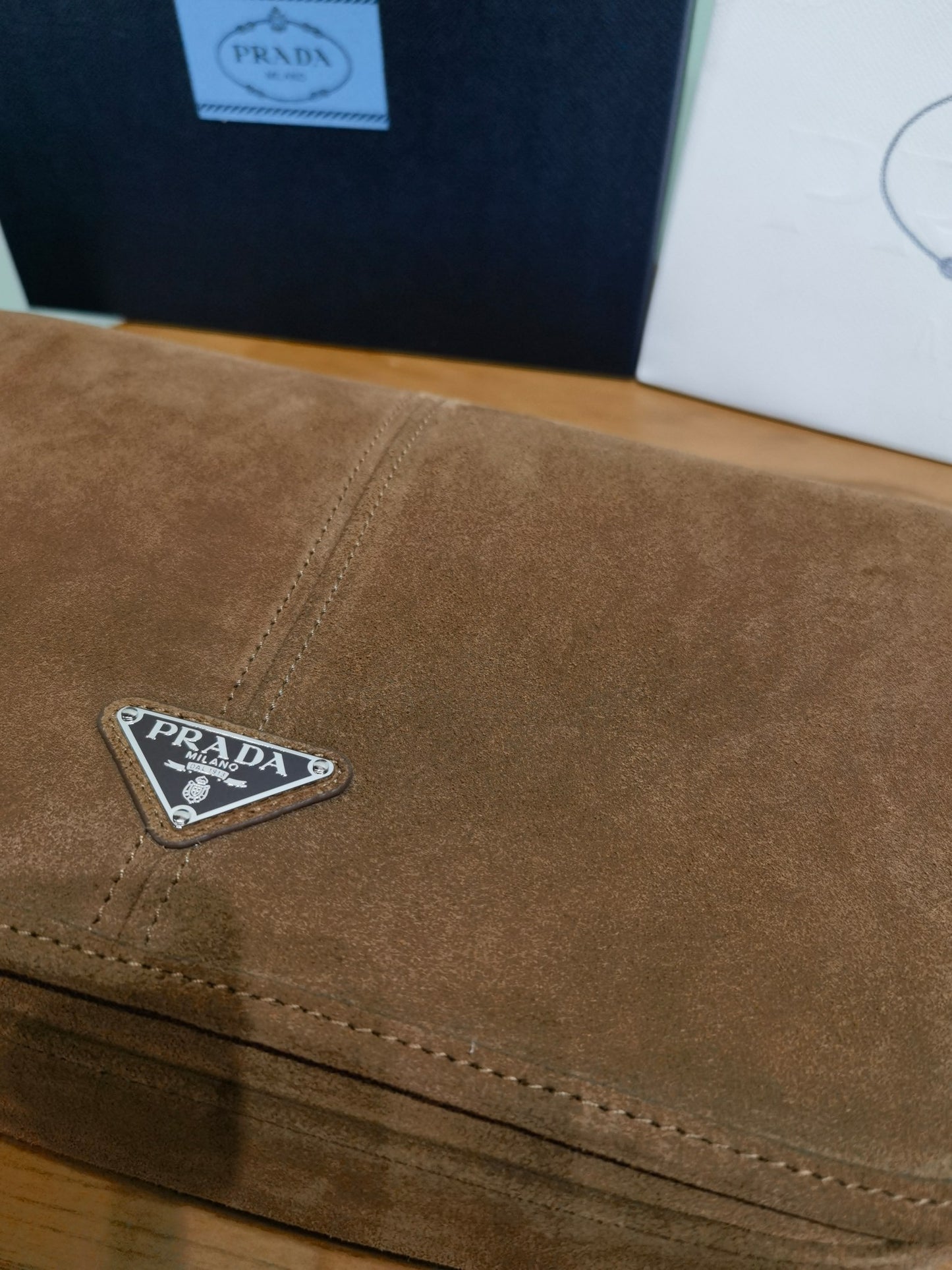 Prada Suede shoulder bag