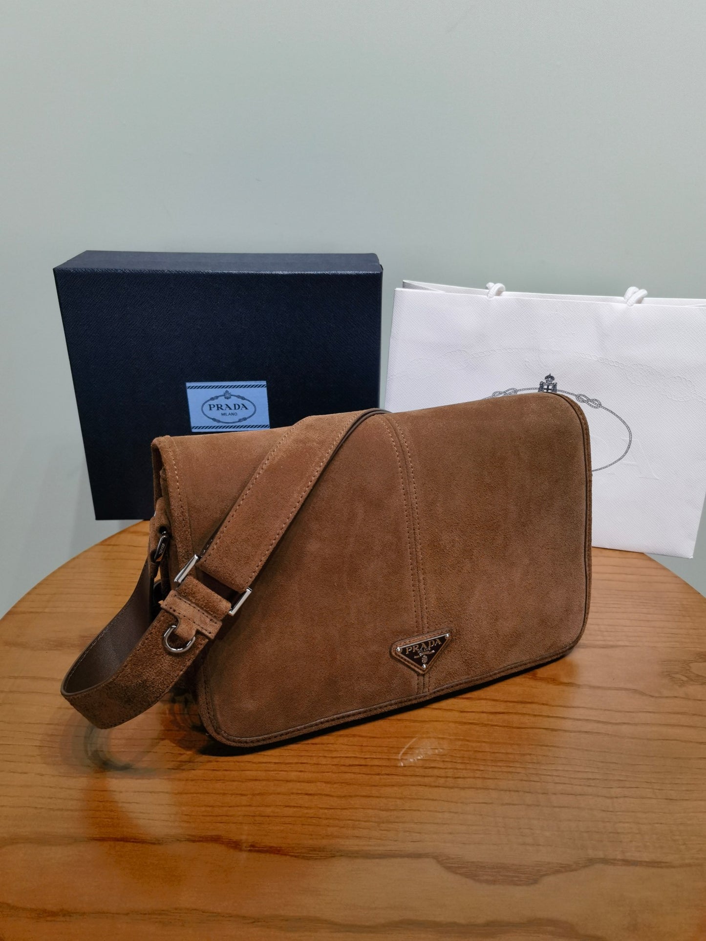Prada Suede shoulder bag