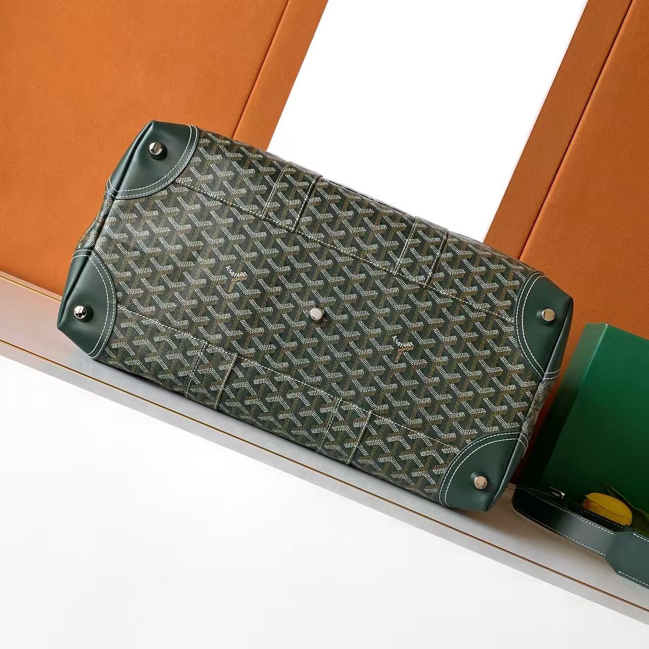 Goyard duffle bowling bag 30 dark green