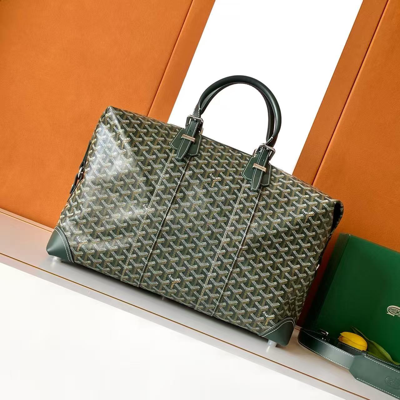 Goyard duffle bowling bag 30 dark green