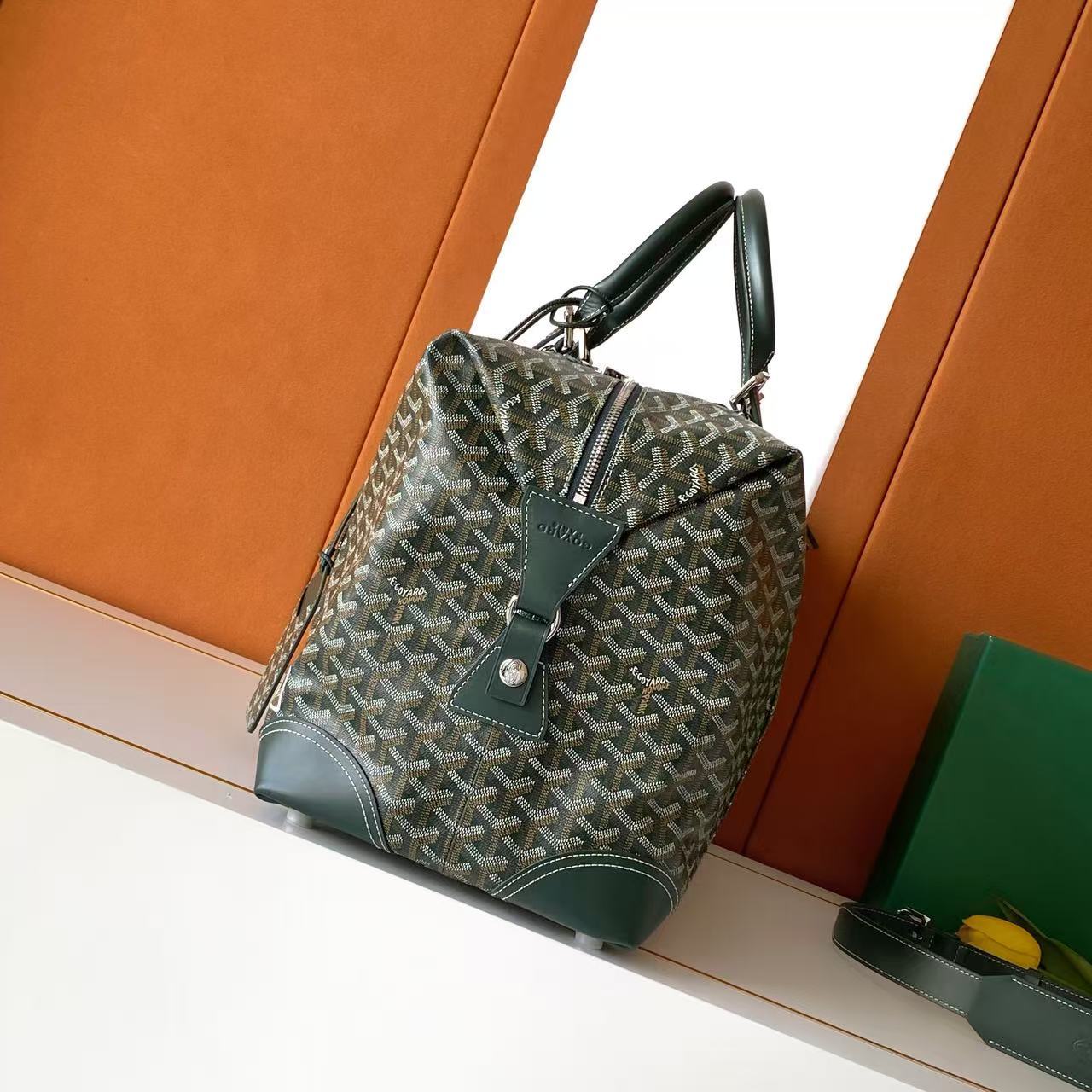 Goyard duffle bowling bag 30 dark green