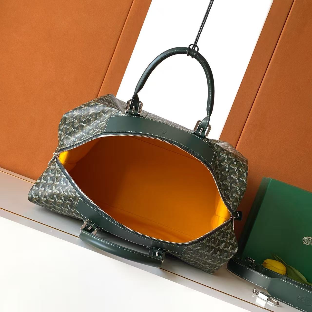 Goyard duffle bowling bag 30 dark green