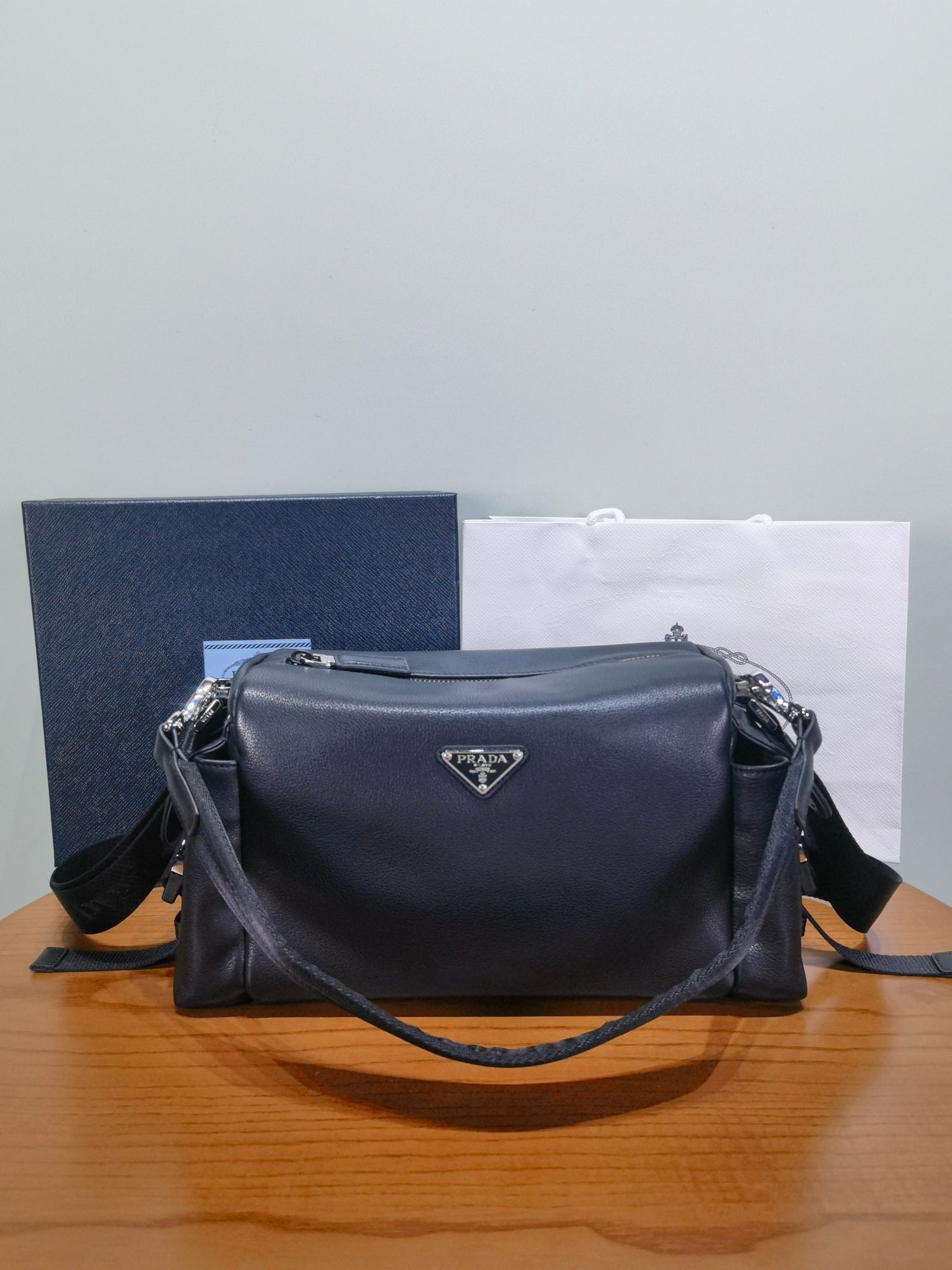 Prada Explore leather bag
