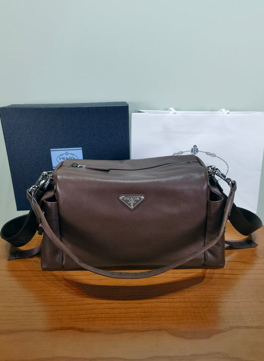 Prada Explore leather bag