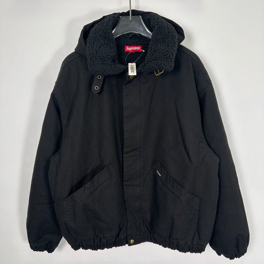 SUP FW24 Faux shearling lined bomber jacket