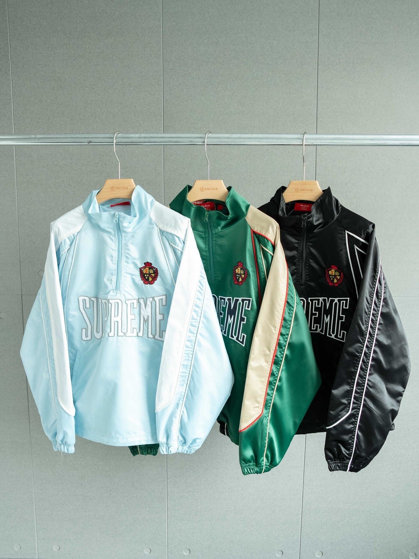 SUP Satin Piping Pullover Jacket
