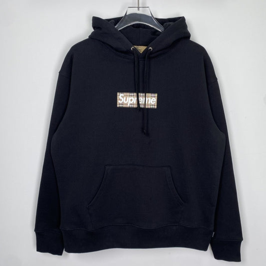 SUP x Burberry Box Logo Hooded Sweatshirt 'Black'