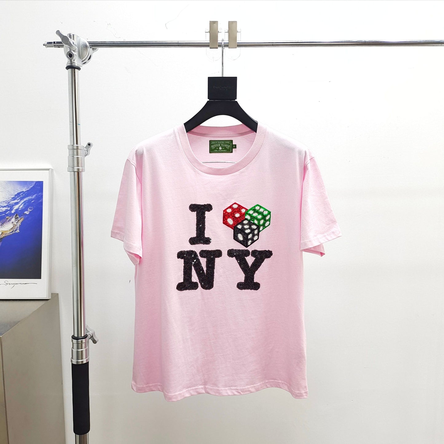 Denim Tears Cee-Lo NY Tee 'Pink'
