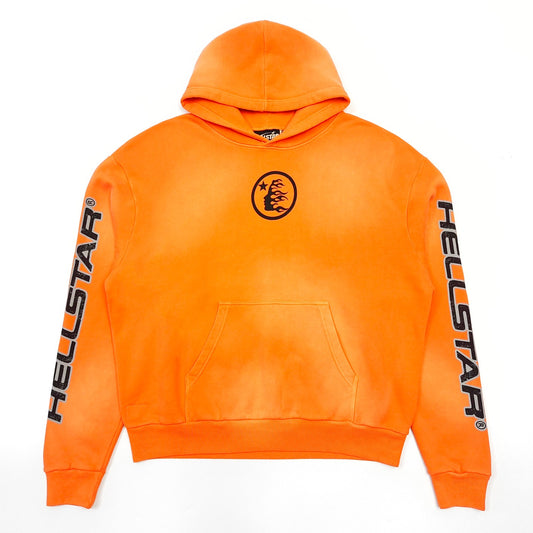 Hellstar Studios fire orange hoodie
