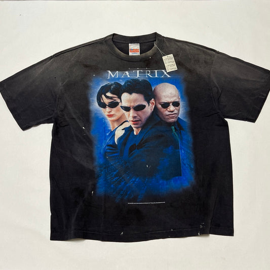 SAINT Mxxxxxx White Logo Matrix T-Shirt 'Black'