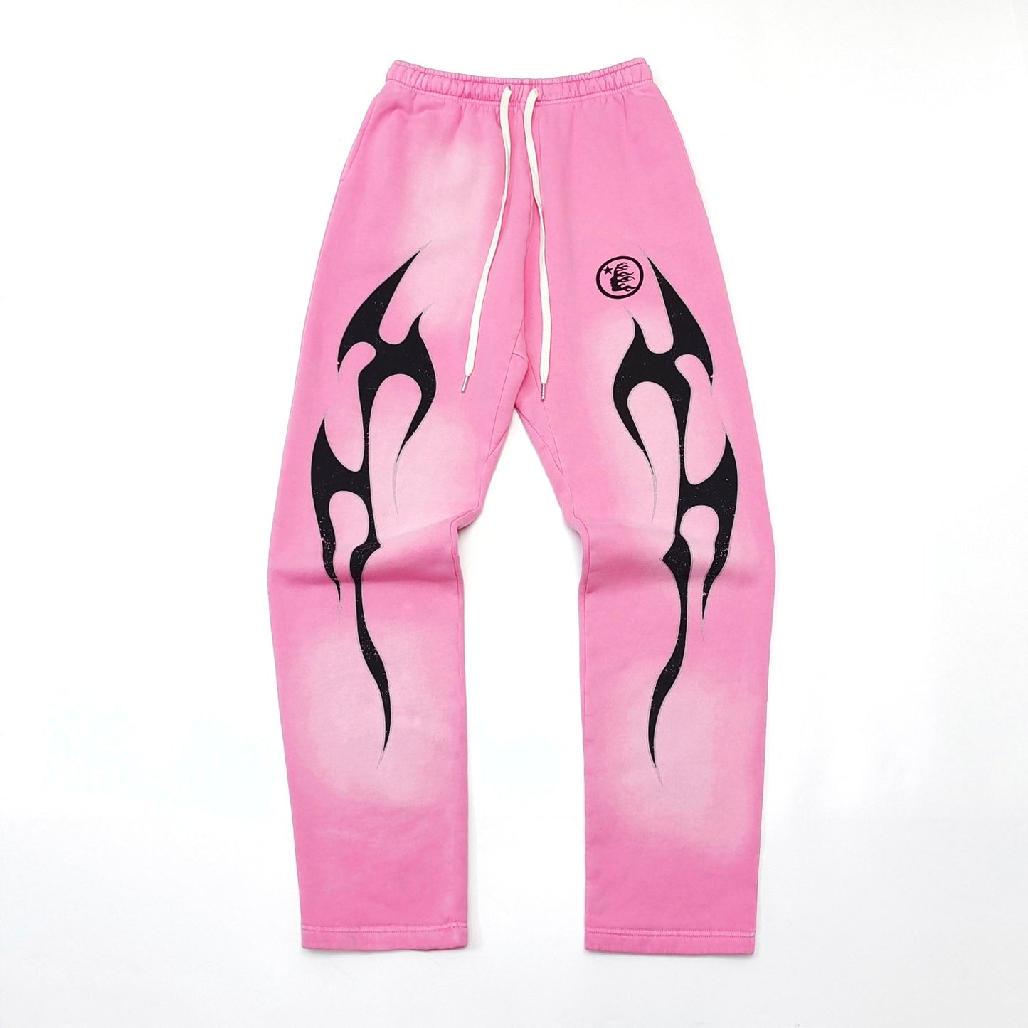 Hellstar Flame Sweatpants 'Pink/Black'