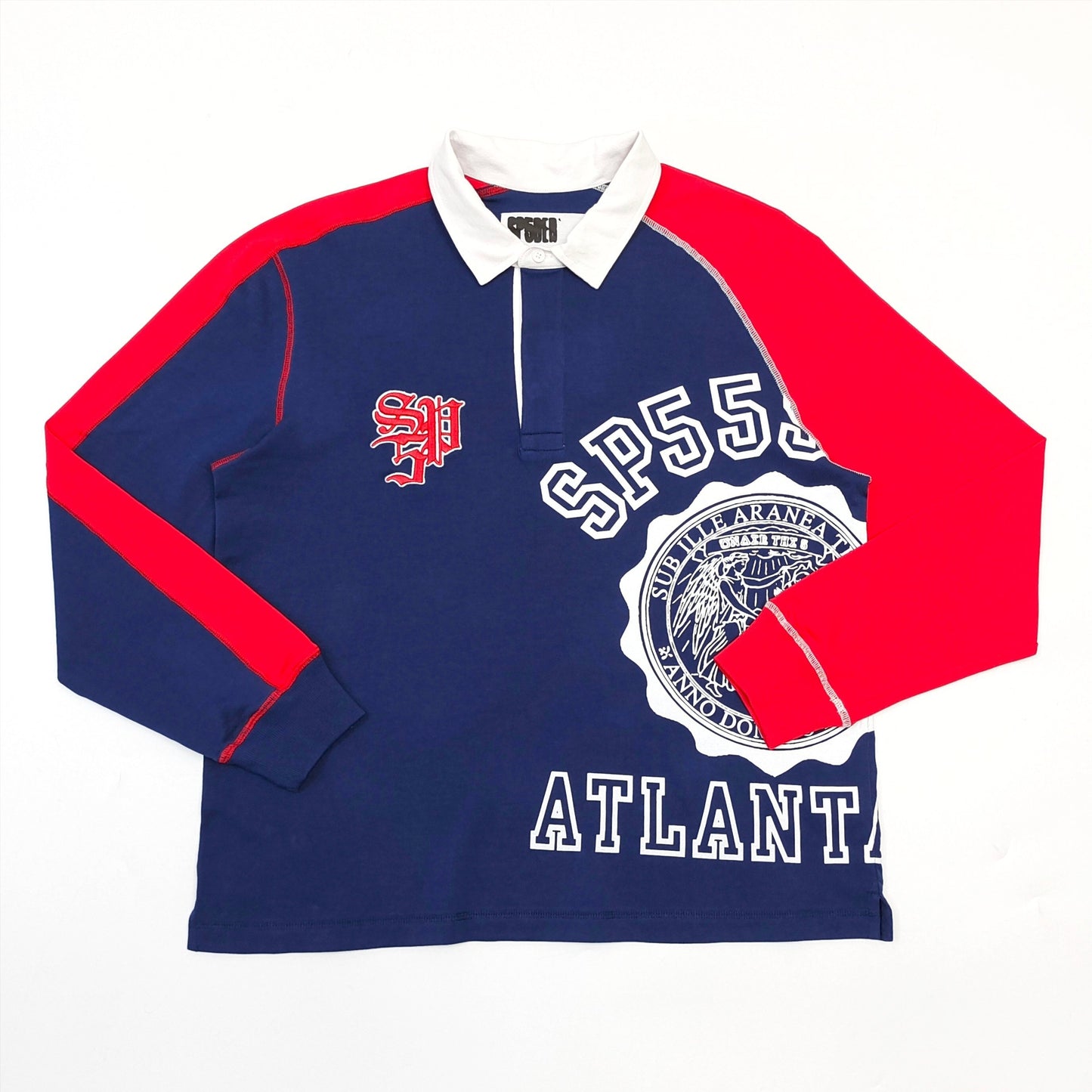 Sp5der Academy Rugby 'Navy' L/S Shirt