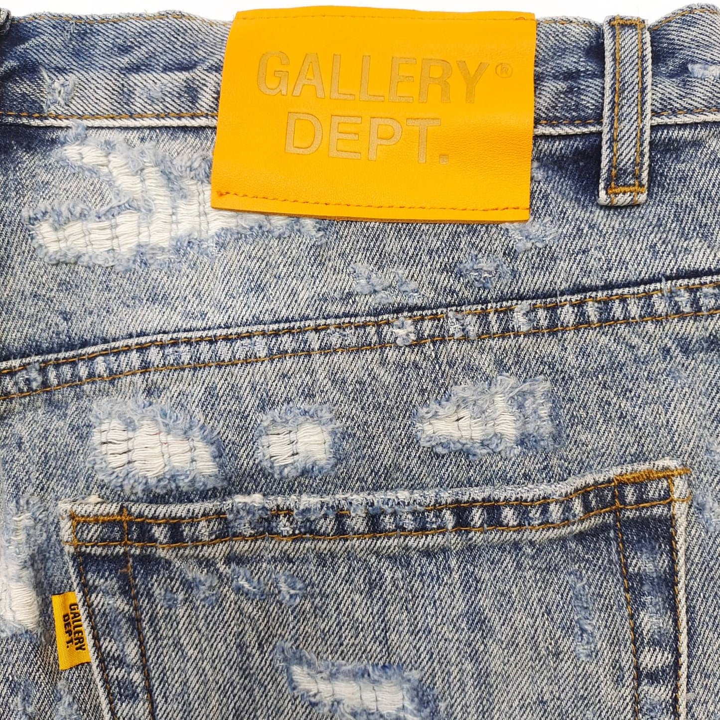 Gallery Dept. Logo print distressed pants