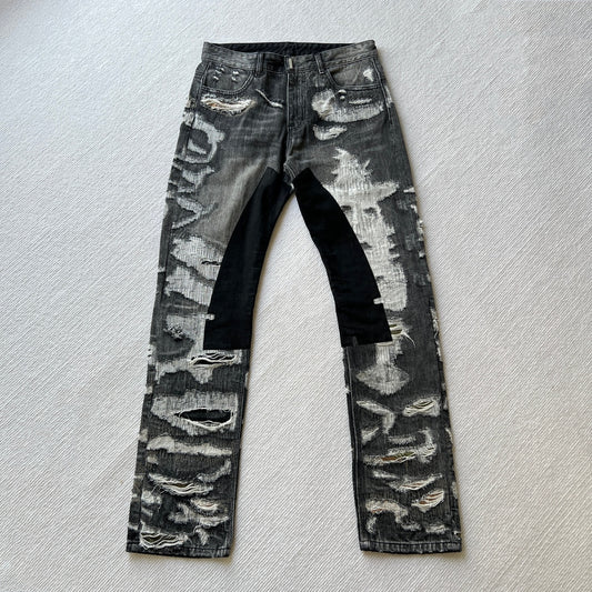 Givenchy destroyed denim jeans