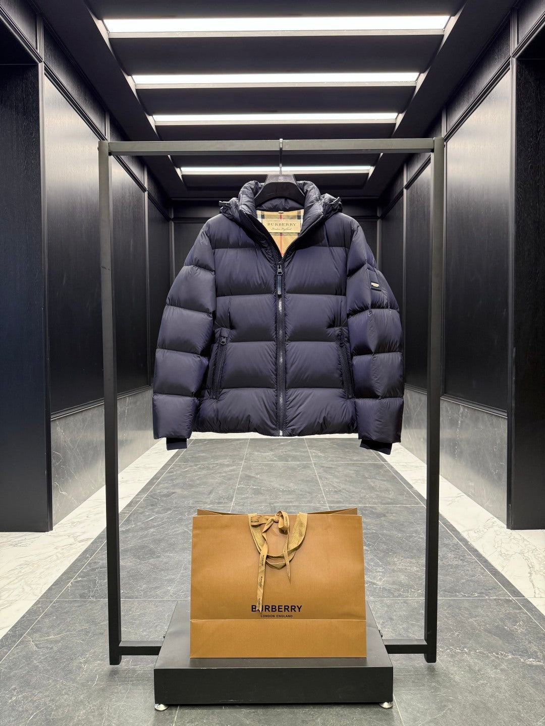 Burberry down puff jacket