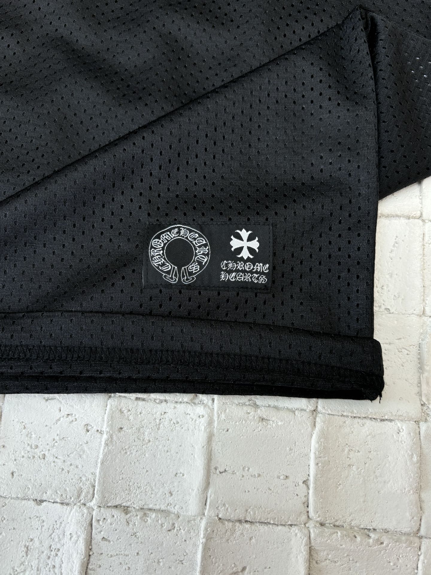 Chrome Hearts Mesh Stadium Football Jersey 'Black'
