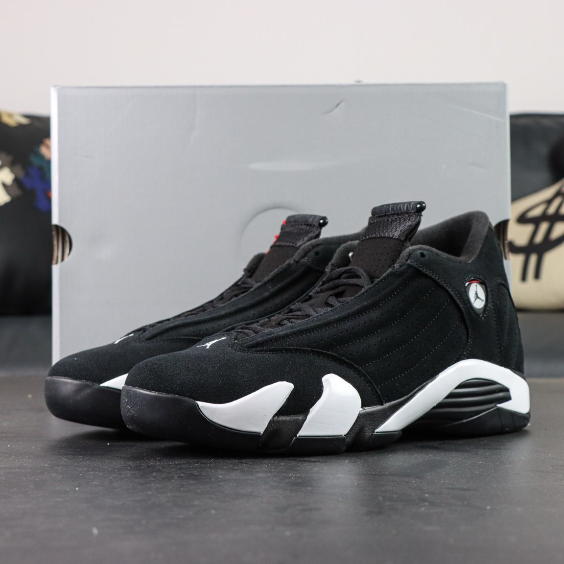 Air Jordan 14 Retro 'Black White'
