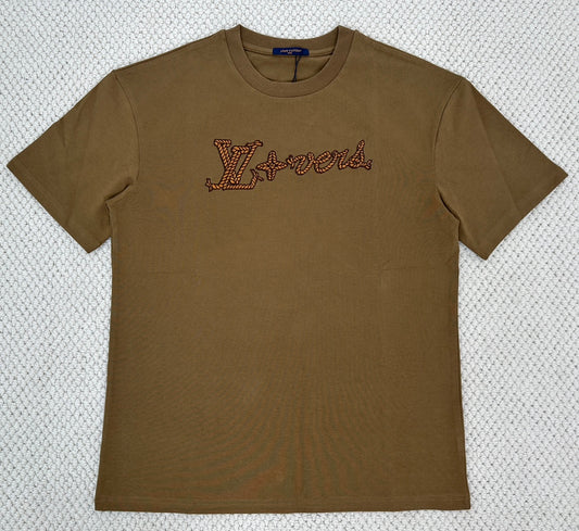 Louis Vuitton Embroidered Signature Cotton T-Shirt FW24