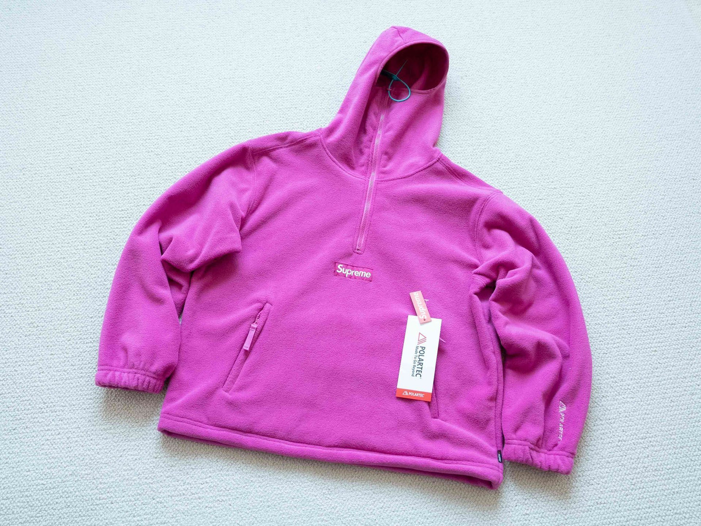 SUP  Polartec Face Mask Half Zip Hooded Sweatshirt